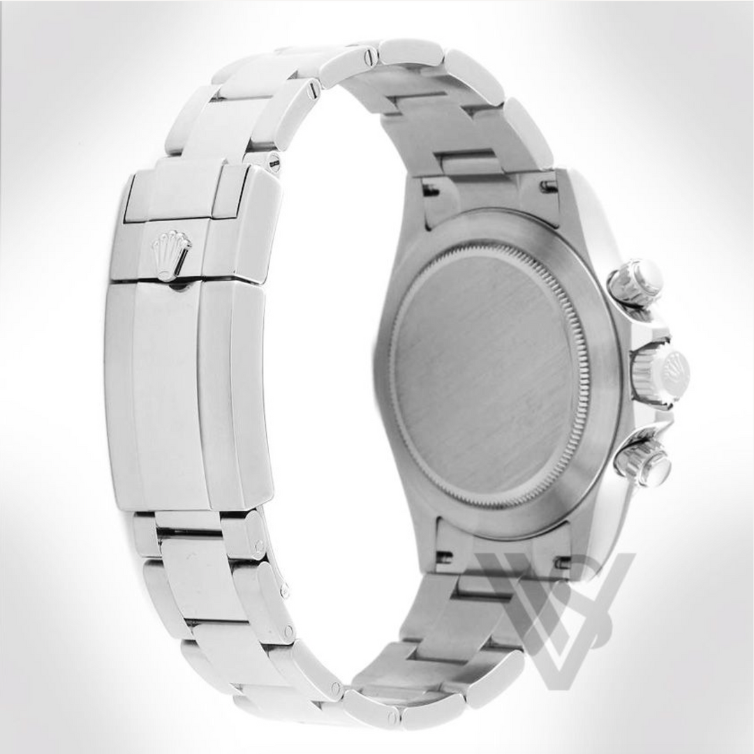 Brand New Rolex Daytona Black Bezel - White Index Dial - Oyster Bracelet