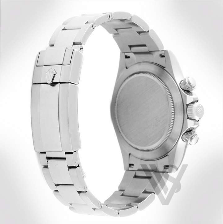 Brand New Rolex Daytona Black Bezel - White Index Dial - Oyster Bracelet