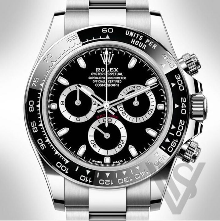 Brand New Rolex Daytona Black Bezel - Black Index Dial - Oyster Bracelet