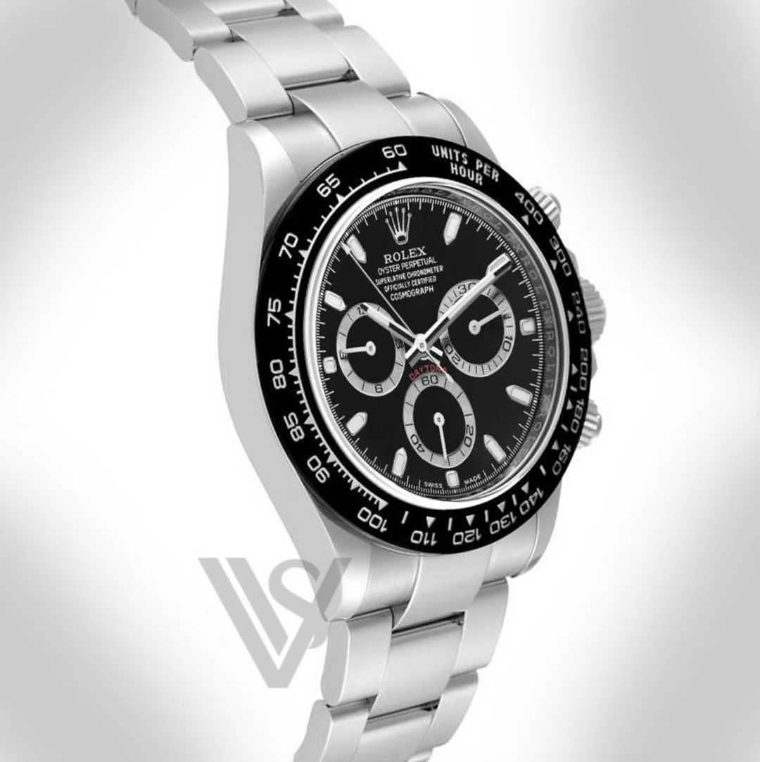 Brand New Rolex Daytona Black Bezel - Black Index Dial - Oyster Bracelet