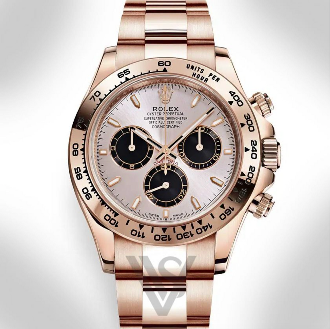 Brand New Rolex - Daytona - Cosmograph Sundust Index Dial 18K Rose Gold Oyster Bracelet