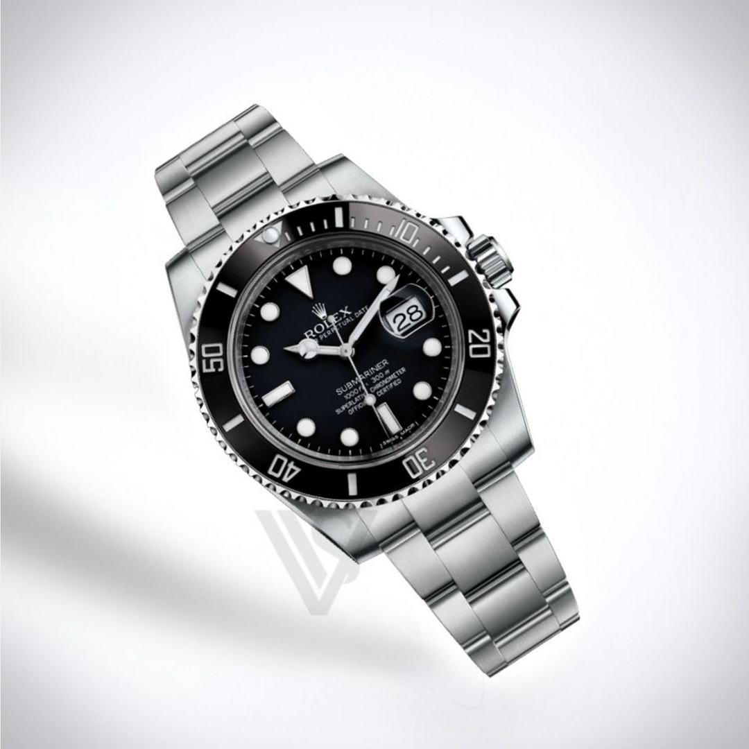 Brand New Rolex Steel Submariner Date Watch - Black Dial