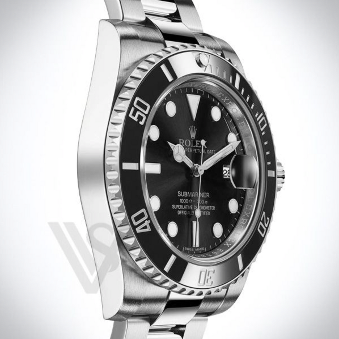 Brand New Rolex Steel Submariner Date Watch - Black Dial
