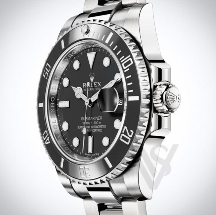 Brand New Rolex Steel Submariner Date Watch - Black Dial