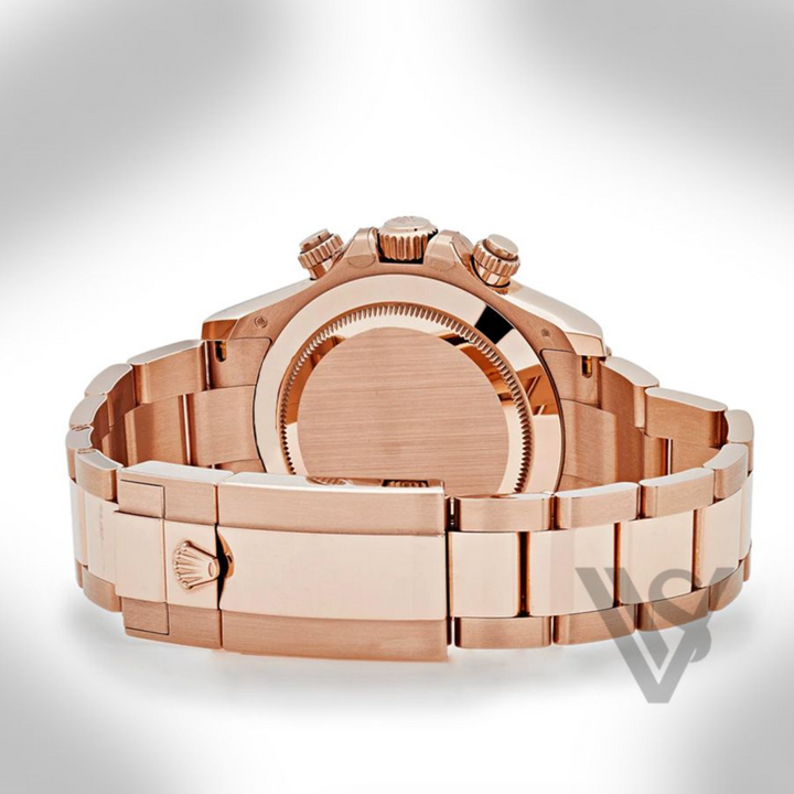 Pre Owned Discontinued Rolex - Daytona - Rose Gold Baguette Diamond Dial 18K Rose Gold Oyster Bracelet 2021