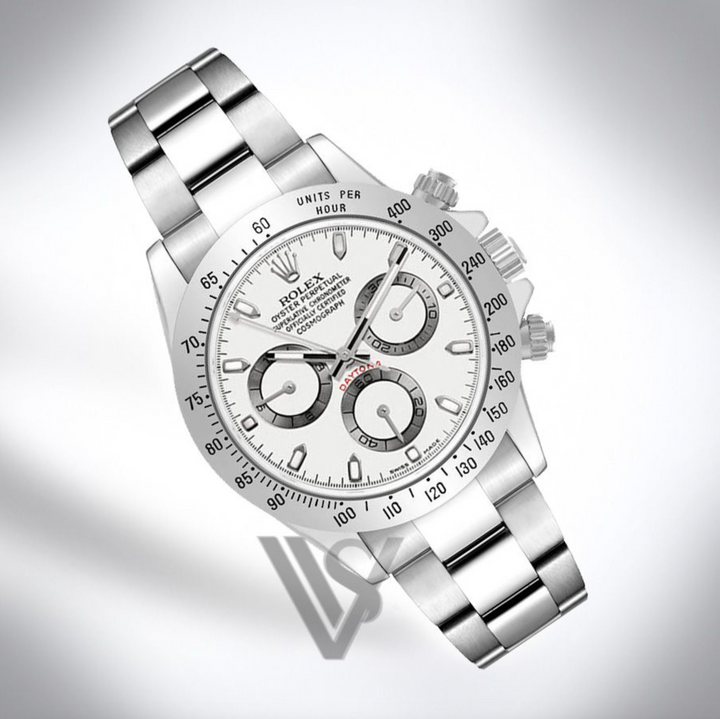 Pre Owned Rolex Daytona Steel Bezel - White Index Dial - Oyster Bracelet 2007