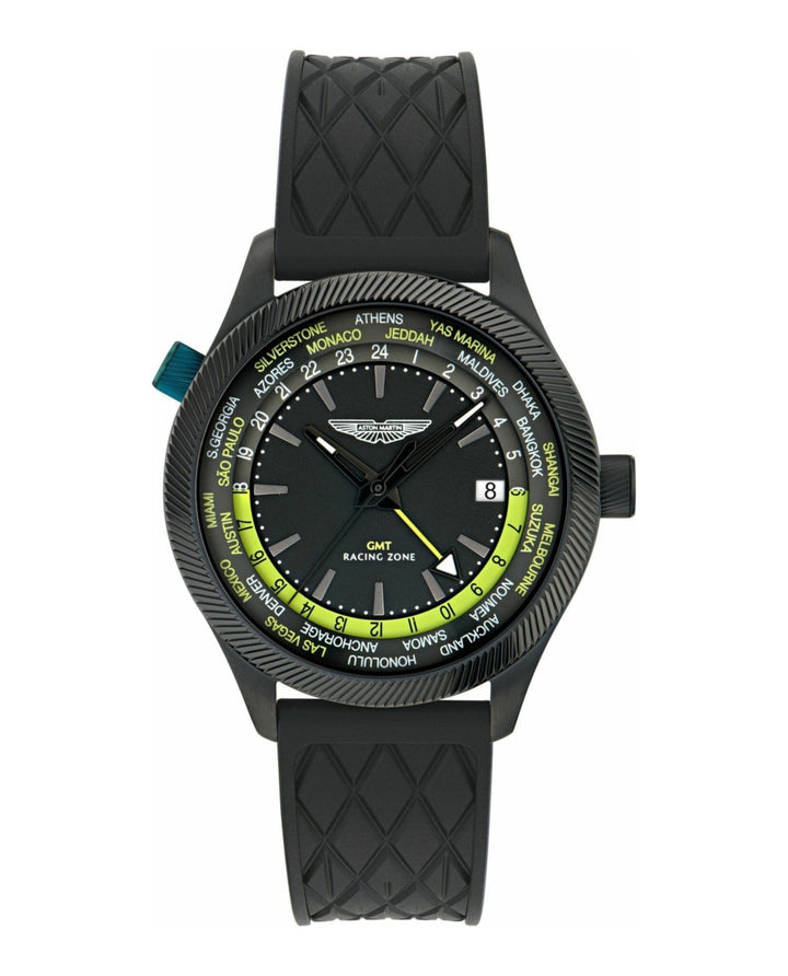 GRZ Black IP/Black Silicone Strap Black Dial