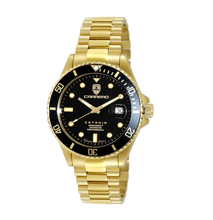 CATANIA -PD GOLD TONE/BLACK | Black Dial