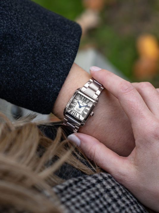 Emily Silver-tone White White Dial