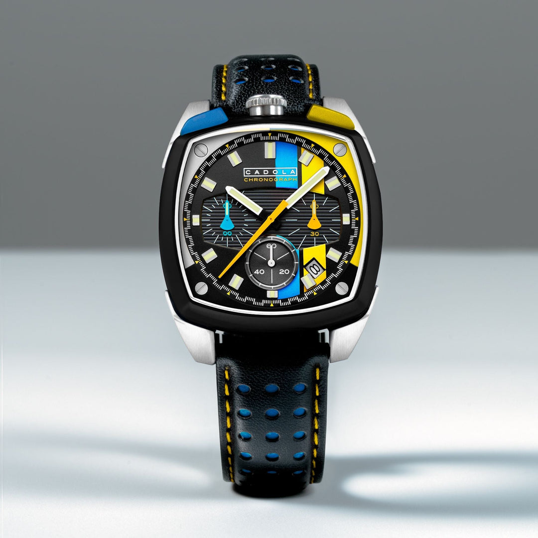 Taurus Chronograph Black / Genuine Leather | Black Dial