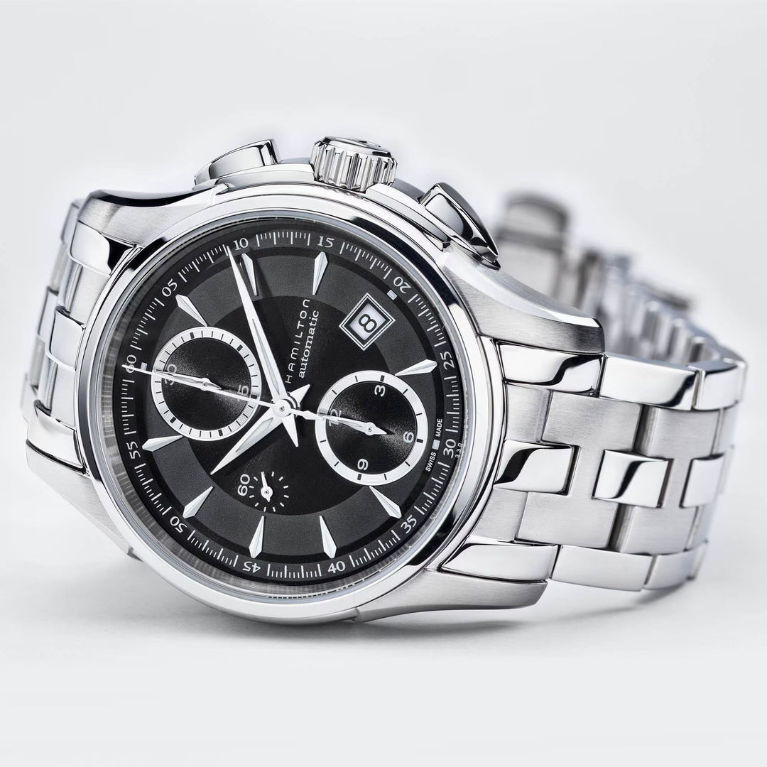 JAZZMASTER Silver/SS Black Dial