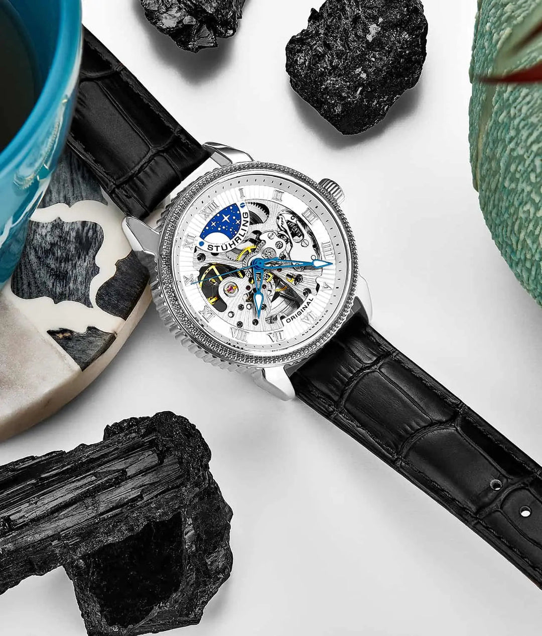 Legacy Black/Leather/White Dial/Silver Case | White Dial