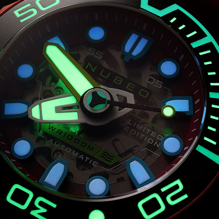 Ventana Skeleton Automatic Limited Edition Set Red / Silicone | Red Dial