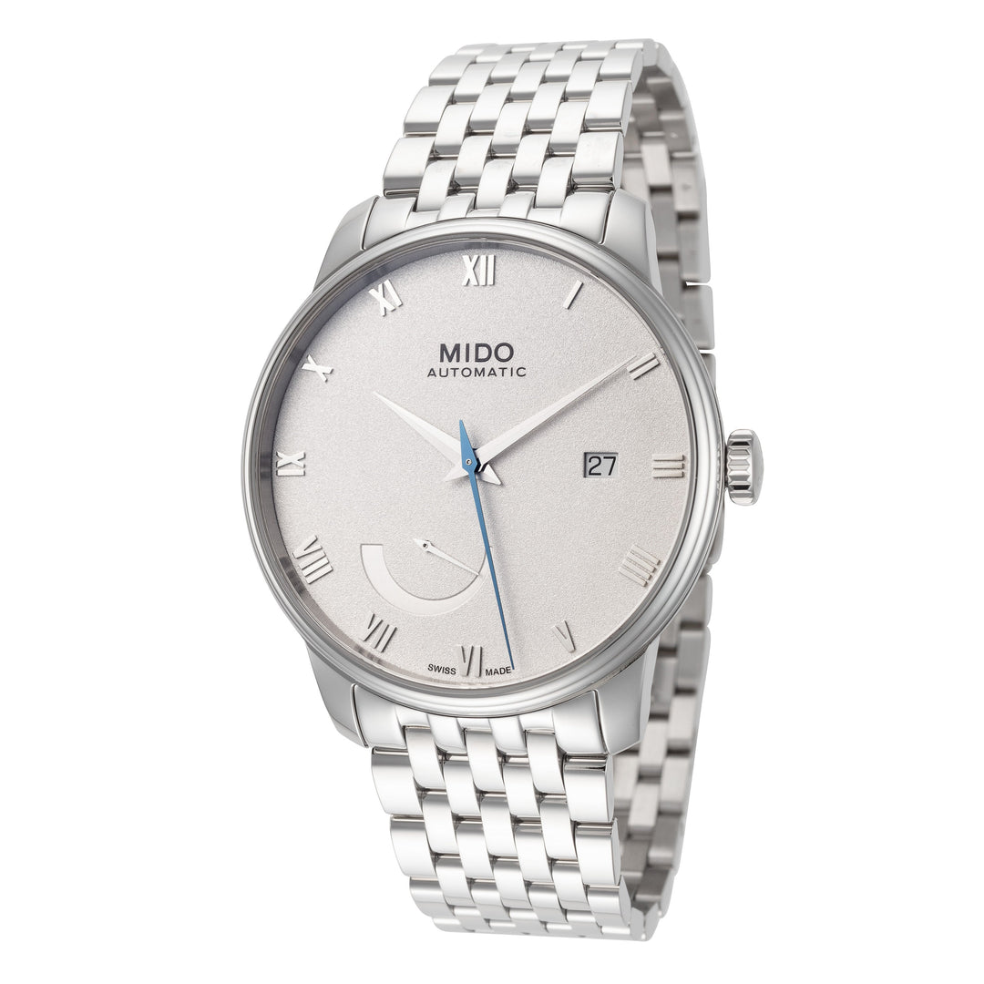 Baroncelli 40mm / White / Silver | White Dial