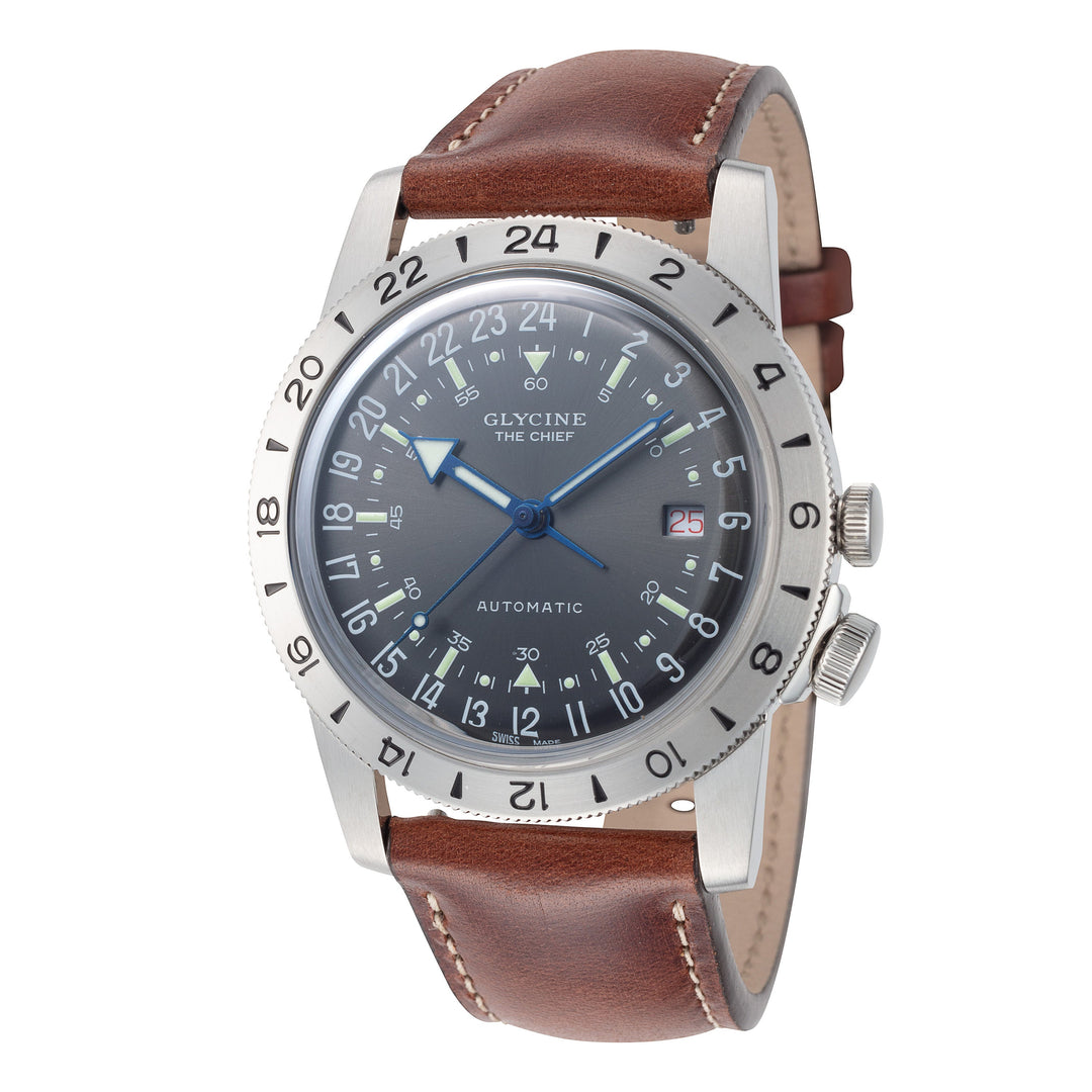 Airman Vintage Purist 40mm / Charcoal / Brown Charcoal Dial
