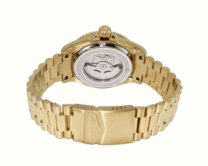 Catania MOP Goldtone-Blue Blue Dial