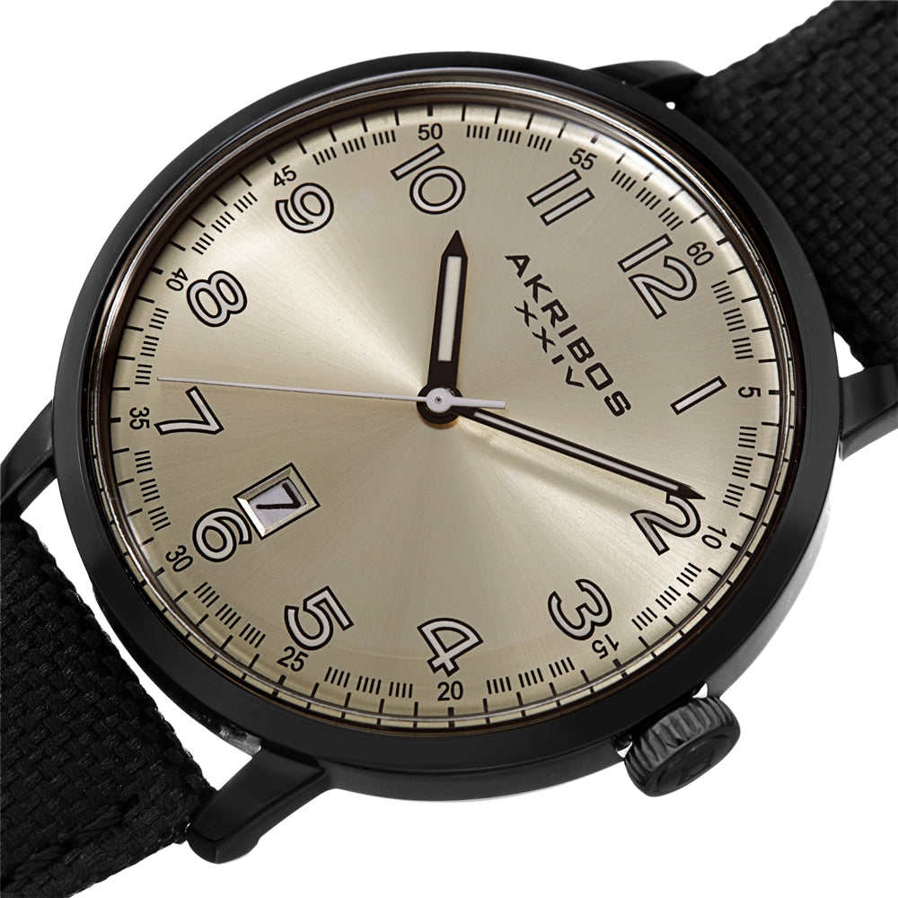 Quartz Silver Dial Men's Watch Black | Silver Dial
