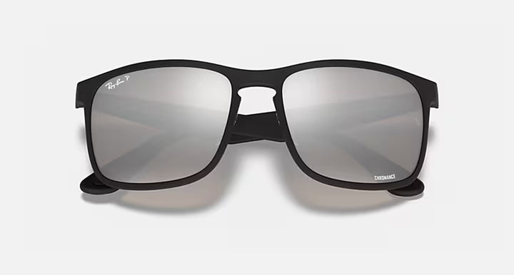 RB4264 CHROMANCE MENS / TECH-CHROMANCE / MATTE BLK - GREY MIRROR SILVER
