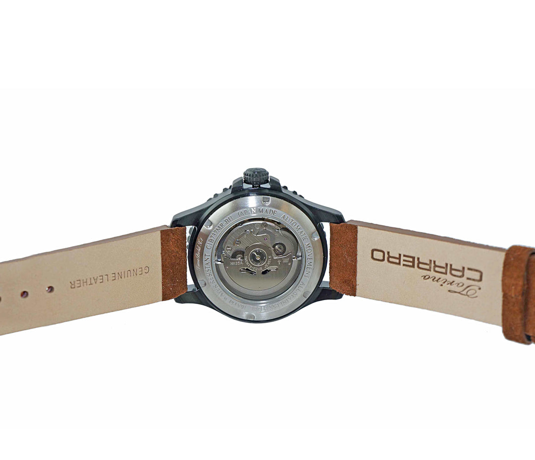 TIME BOLD- X4 BLUE/RED - BROWN SUEDE Red Dial