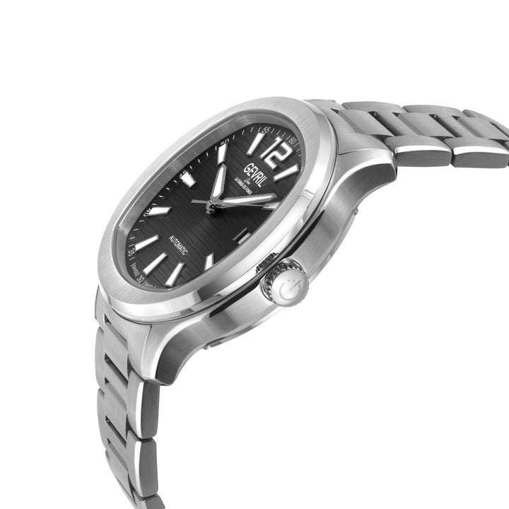 Stuyvesant Swiss Automatic, 316L Stainless Steel Case, White Dial, 316L Stainles