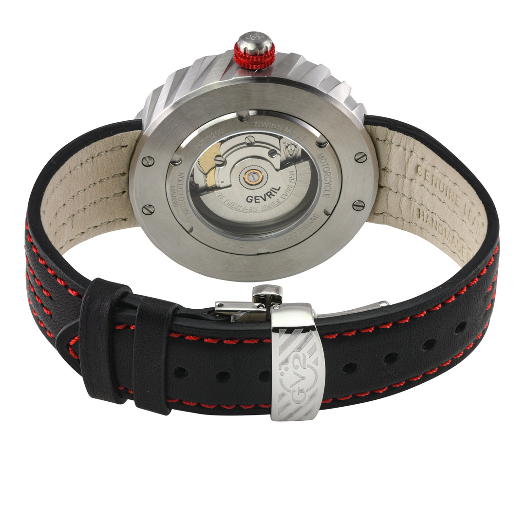 Motorcycle - Sport GV2 Swiss Made Automatic, Black Dial with multi-layers repres