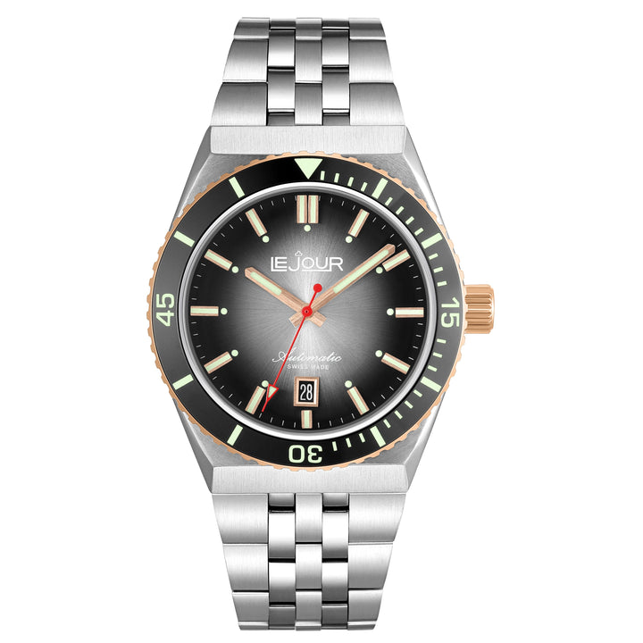 DELMARE Two-tone Black Sunray Black Dial