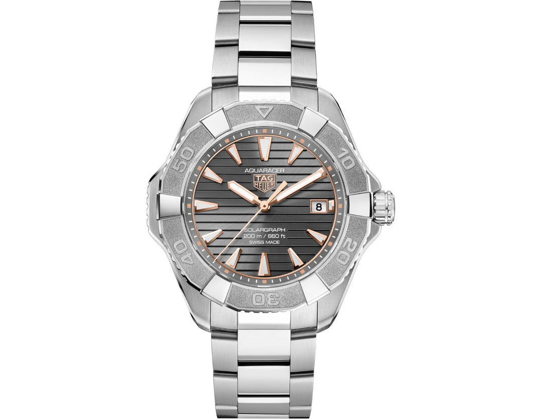 Aquaracer Professional 200 Solargraph Solar Quartz gray Dial / Titanium Bracelet