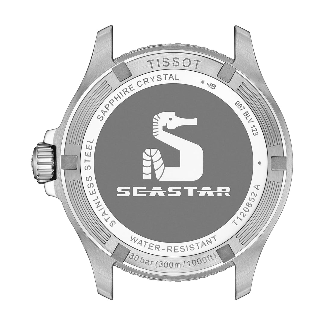 Seastar 1000 GMT Black / Rubber | Black Dial