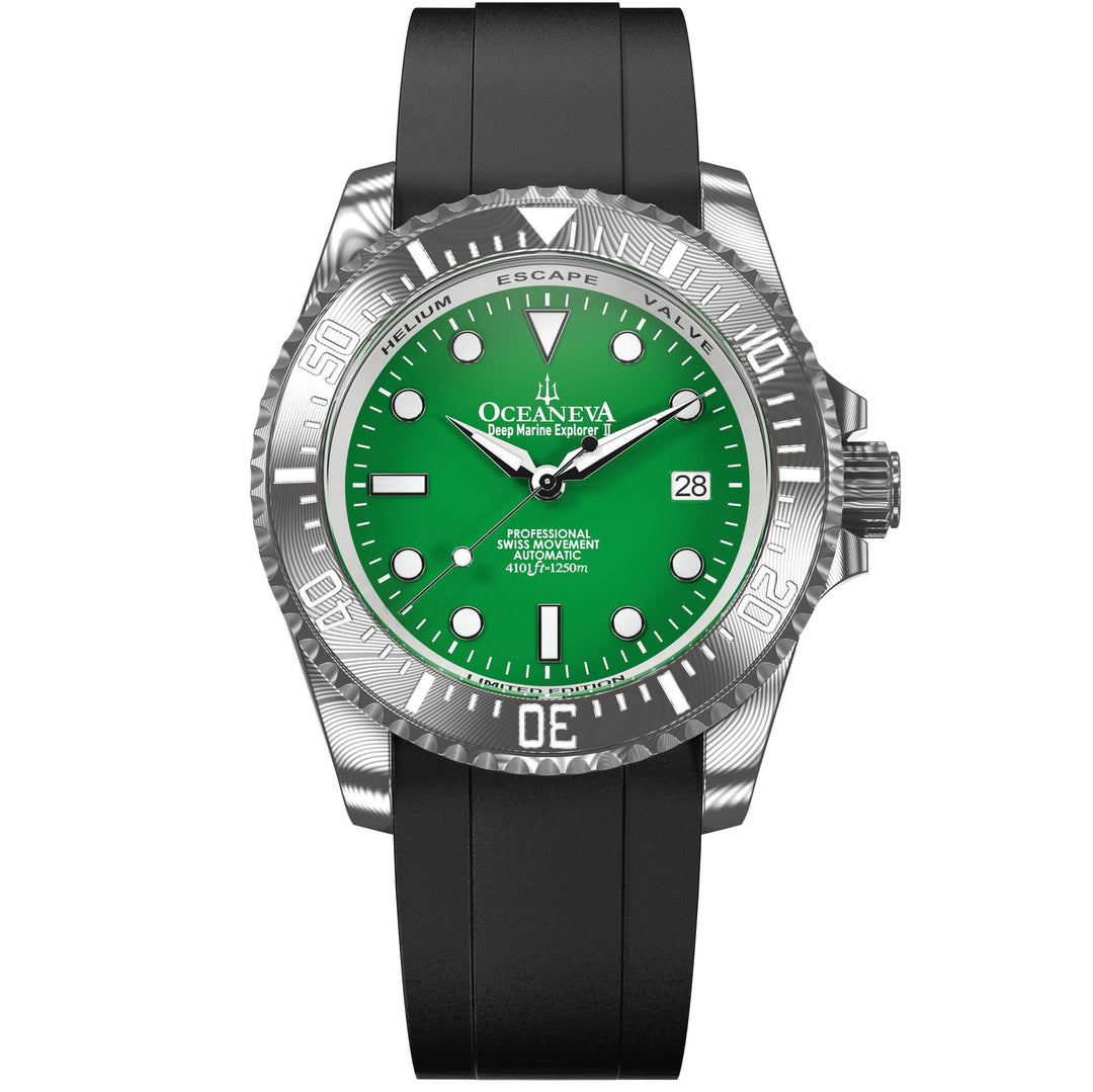 Deep Marine Explorer II Damascus – Green Dial