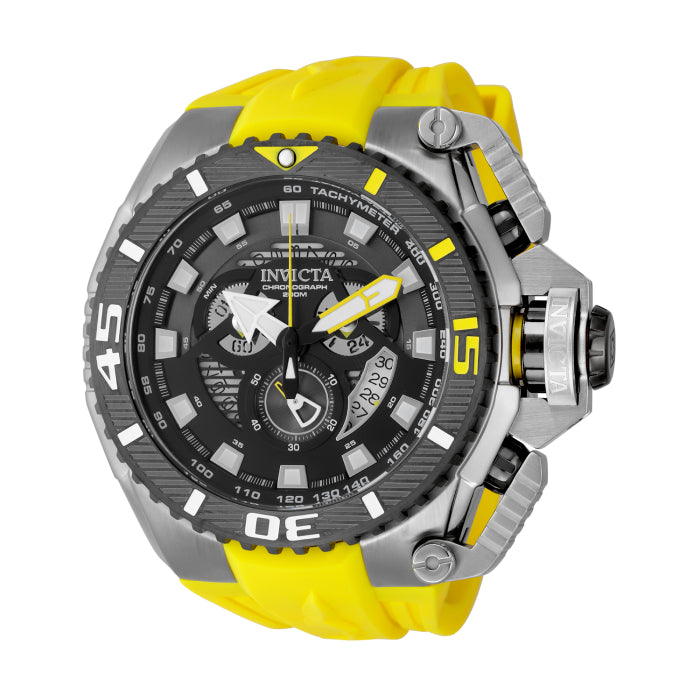 Sea Hunter Black dial / Yellow Silicone Strap Black Dial
