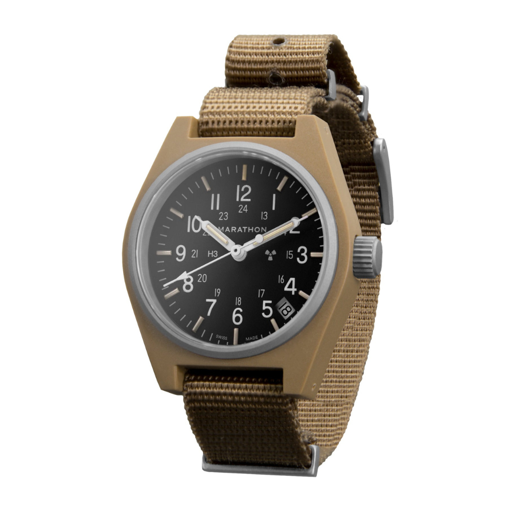 General Purpose Quartz Black NGM/Nylon Matte Black Dial