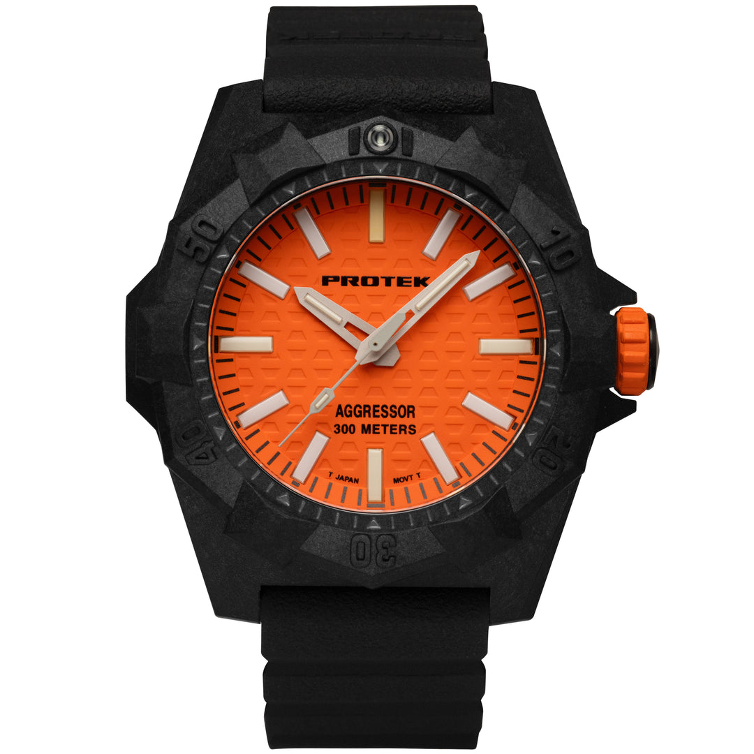 AGGRESSOR 4000 DIVE SERIES Carbon/Orange/Charcoal | Orange Dial