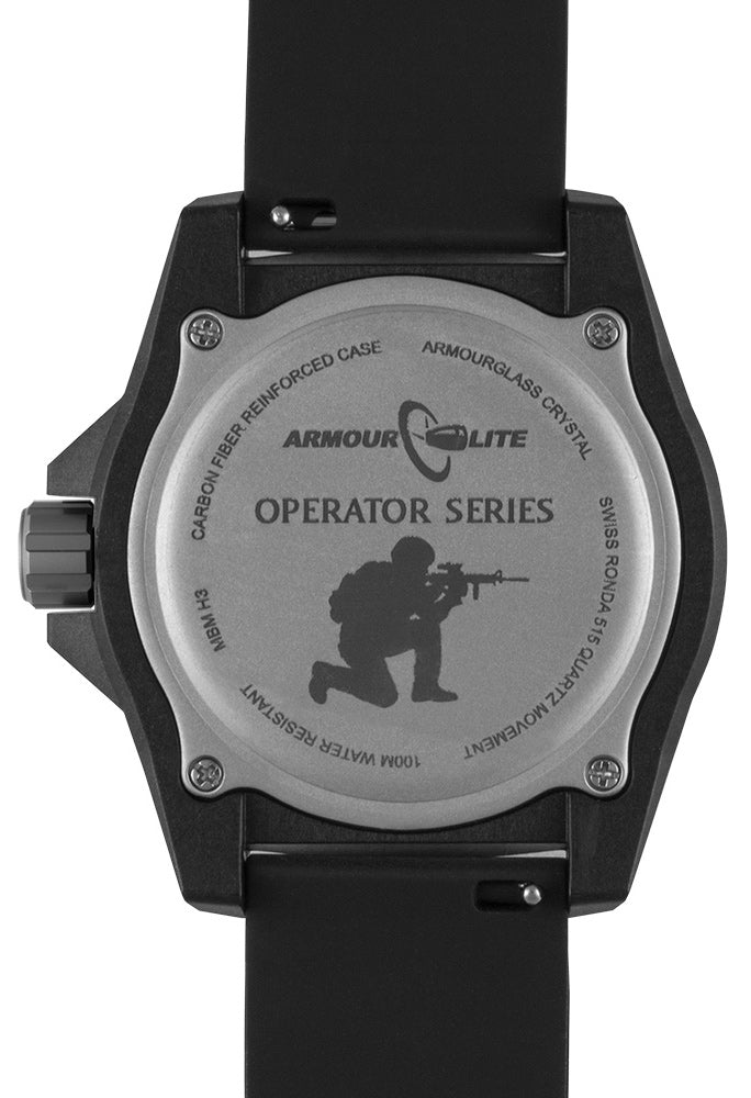 Operator OD GREEN Tritium & Shatterproof Armourglass | Black / Green Dial