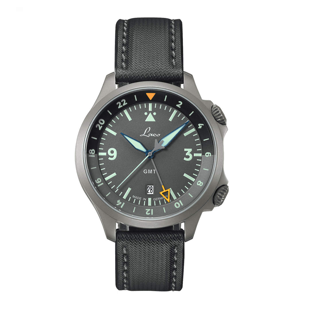 Frankfurt GMT Grau Gray Dial