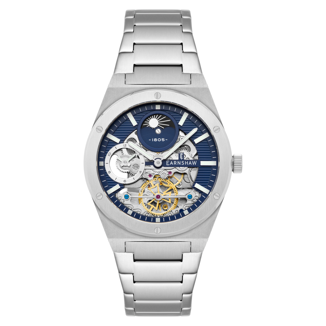 Drake Dual Time Automatic Blue / Stainless Steel | Blue Dial