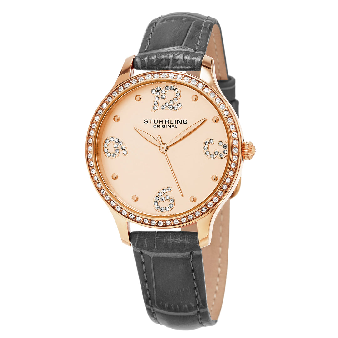 Vogue Gray Leather | Salmon Dial