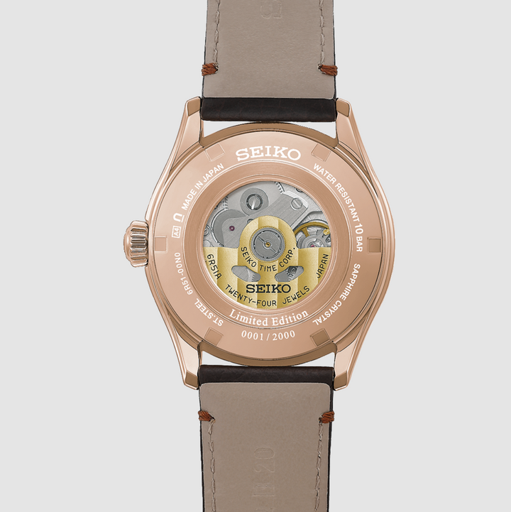 Presage Pearl White/Brown Leather White Dial