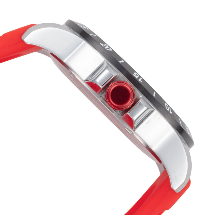 Pro Diver 45mm / Silver / Red | Silver Dial