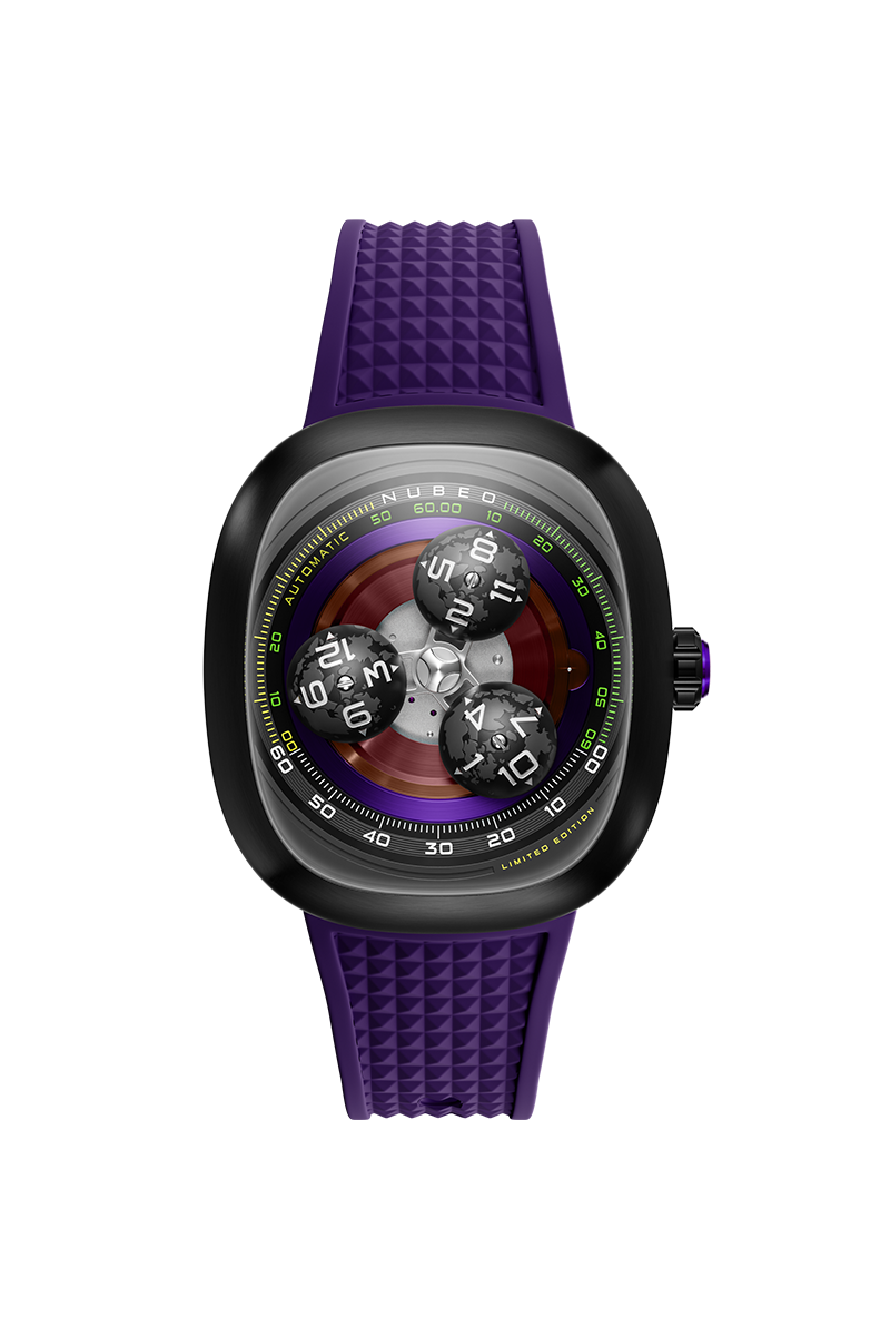 Tri-star Orbit Automatic Limited Edition Purple / Rubber | Purple Dial