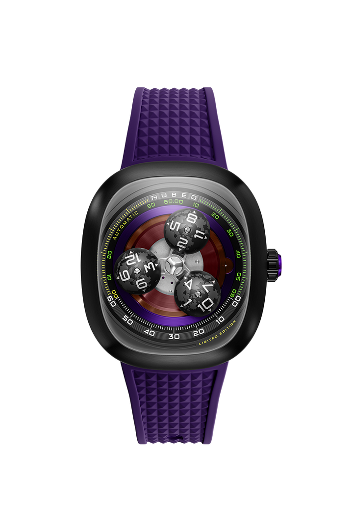 Tri-star Orbit Automatic Limited Edition Purple / Rubber | Purple Dial
