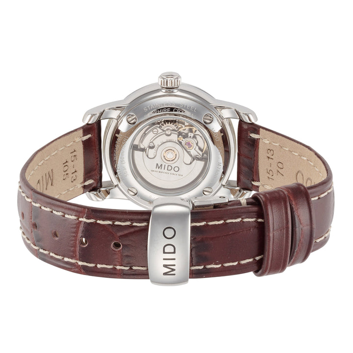 Baroncelli 29mm / Black / Brown | Black Dial
