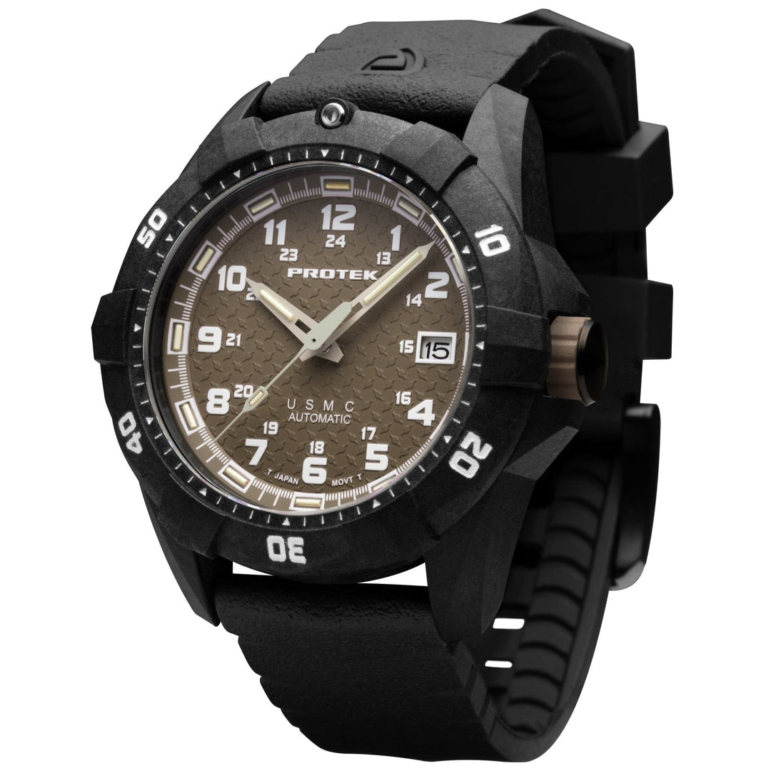 Carbon USMC Dive Tan | Tan / sand (desert) dial (Long Island Watch) Dial