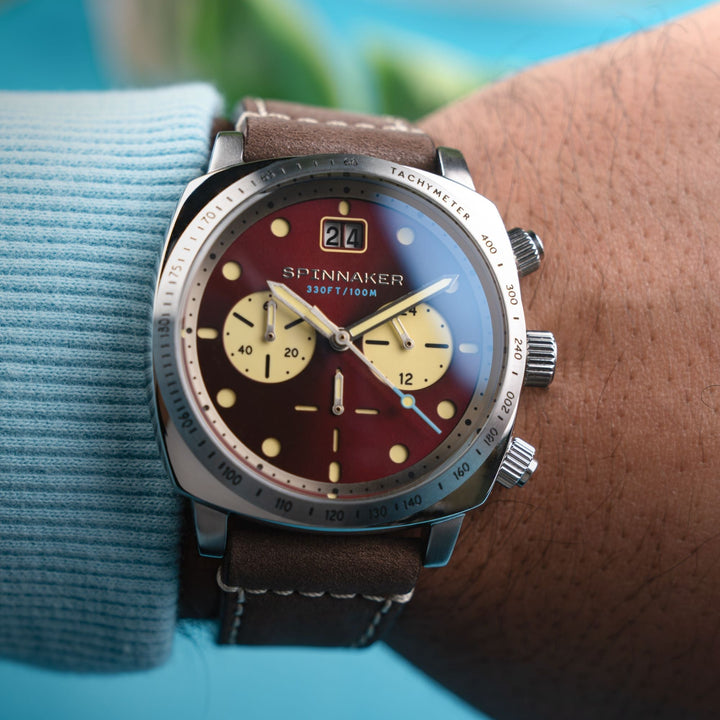 Hull Chronograph Red / Leather | Red Dial