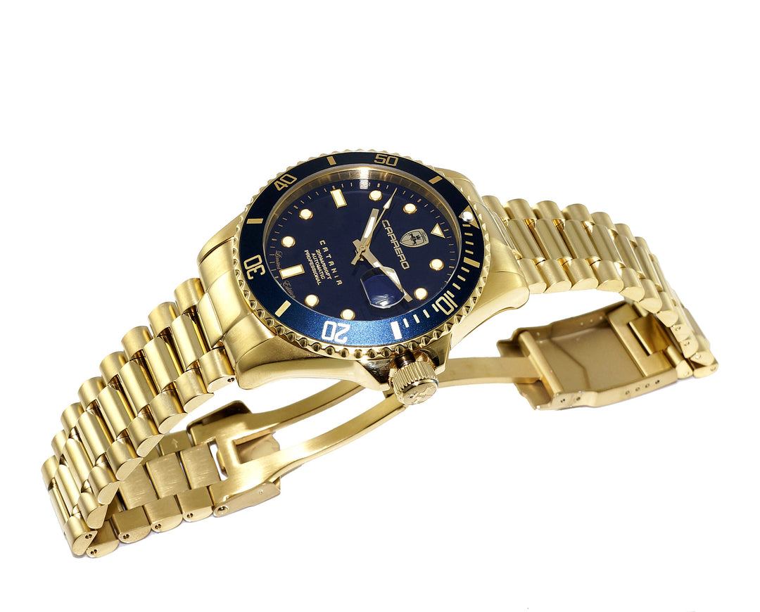 CATANIA -PD GOLD TONE/BLUE | Blue Dial