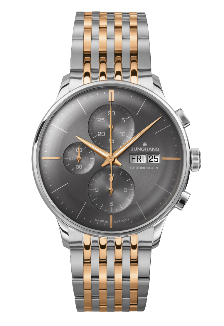 Meister Chronoscope Anthracite Dial / Two-Tone Stainless Steel Bracelet Gray Dia