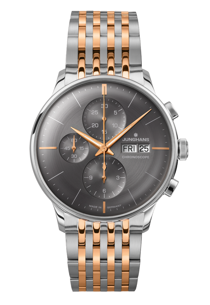 Meister Chronoscope Anthracite Dial / Two-Tone Stainless Steel Bracelet Gray Dia