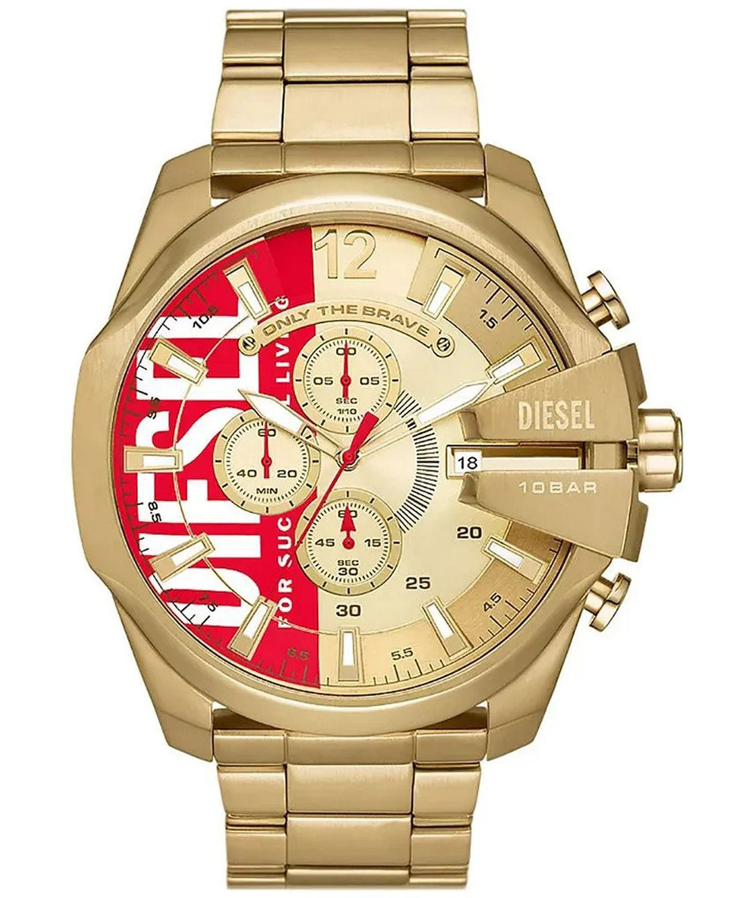 Mega Chief 51mm / Red and Gold / Gold | Red and Gold Dial