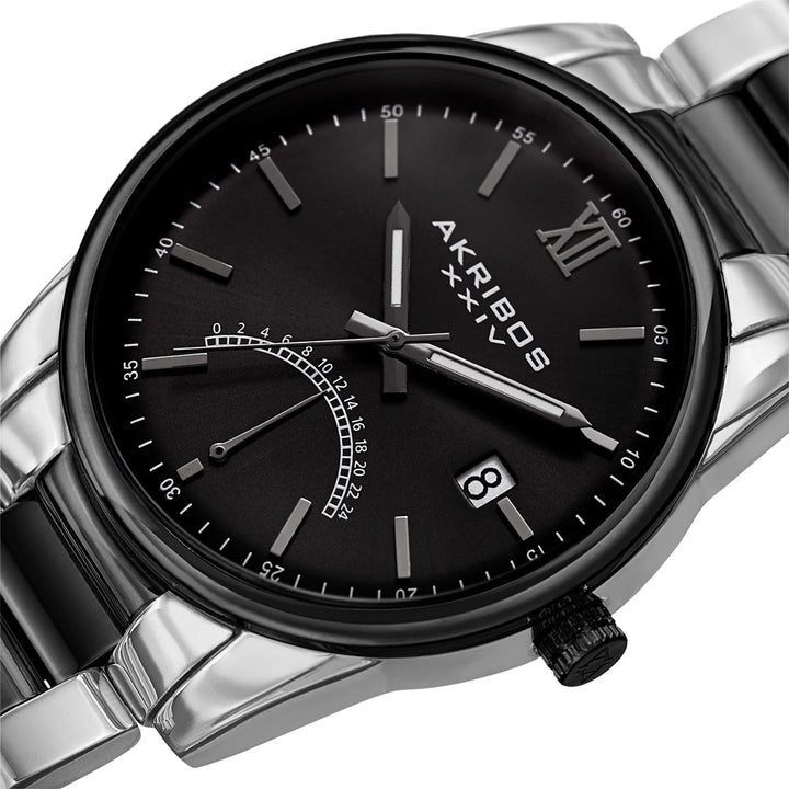 Black Dial Two-tone Men's Watch Black/Silver | Black Dial
