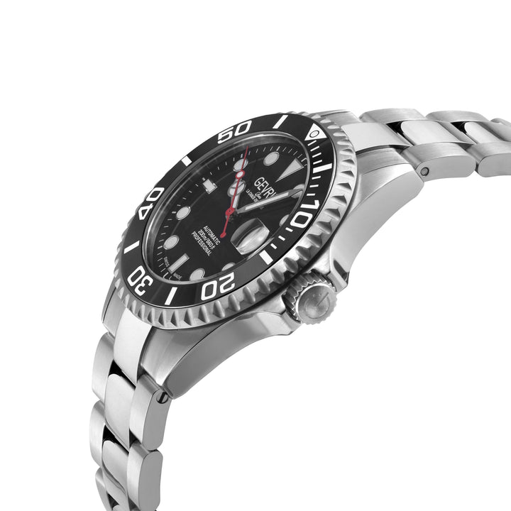 Wall Street Gevril Swiss Made SW200 Steel Rotating Bezel Diver's watch, 316L cas