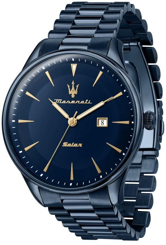 SOLAR BLUE Blue / Stainless Steel Blue Dial